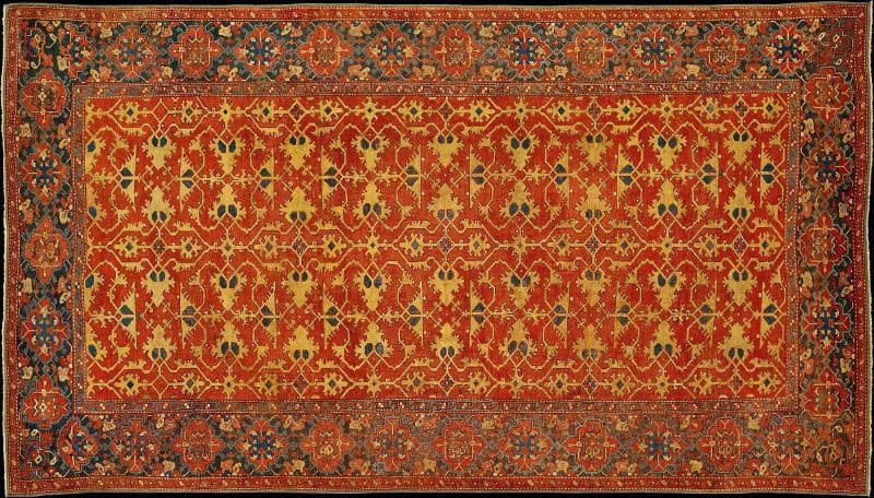 "فرش لوتو" اواخر قرن شانزدهم در موزه متروپولیتن.